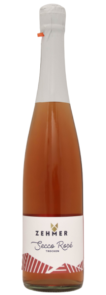 Weinshop Zehmer - 2021 Secco mit Rosé trocken Kohlensäure Perlwein zugesetzter